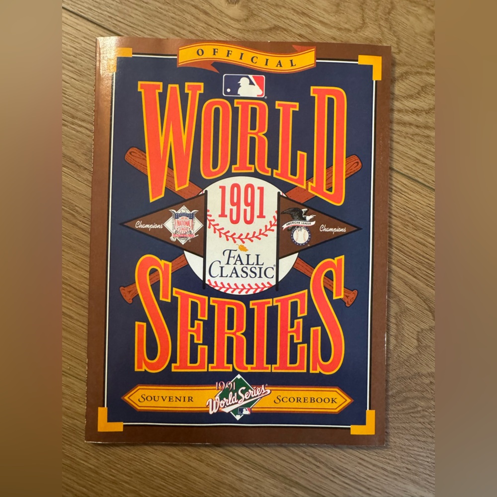 1991 World Series Souvenir Scorebook